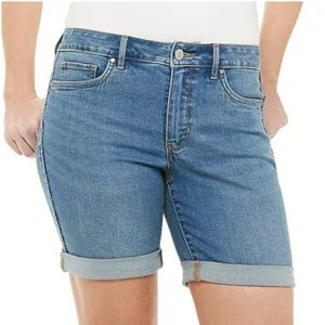 Croft & Barrow Mid Rise Jean Shorts